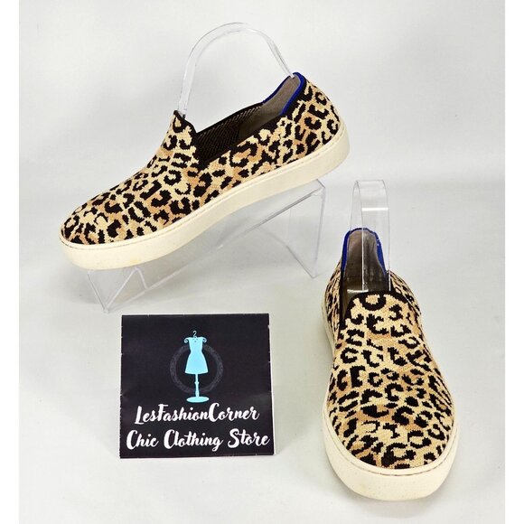 Rothy's Shoes - Rothy's Women's Leopard Cheetah Fabric The Sneaker Slip On Shoes Size 7.5 2119